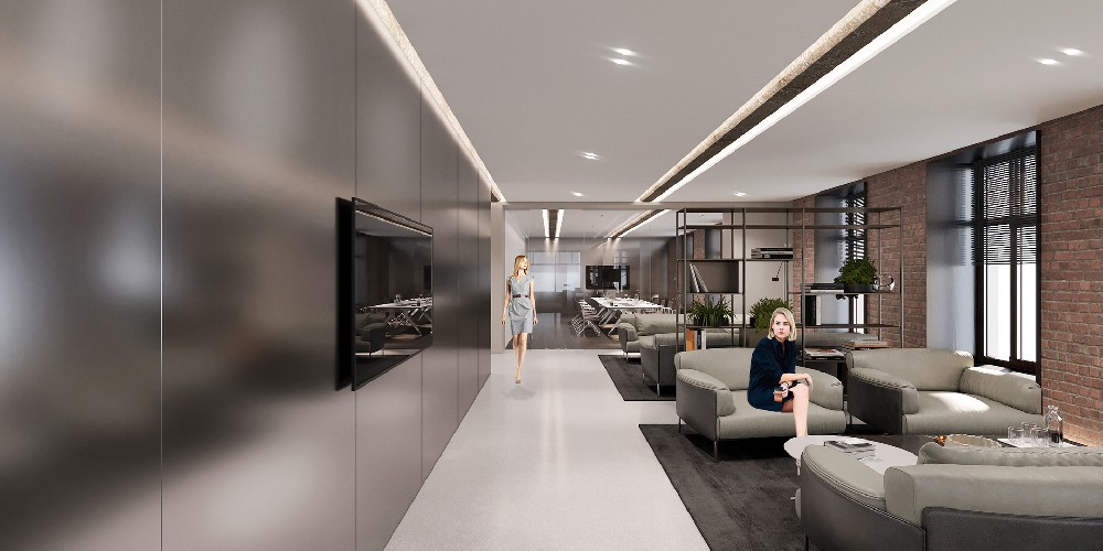 科技公司上海長(zhǎng)寧區(qū)辦公室裝修工程